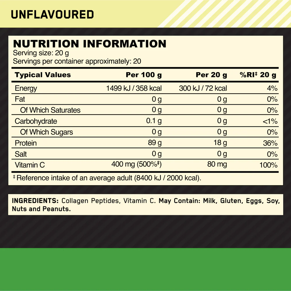 Optimum Nutrition Collagen Peptides 320g - MyGymSupplements