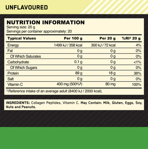 Optimum Nutrition Collagen Peptides 320g - MyGymSupplements