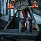 Black Endgame Impulse pre-workout shaker bottle with tub for laser-sharp focus and energy