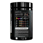 Black Endgame Impulse Pre container with colorful logo for explosive energy and laser-sharp focus