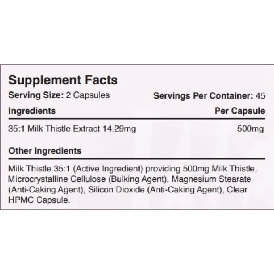 Warrior Milk Thistle - MyGymSupplements