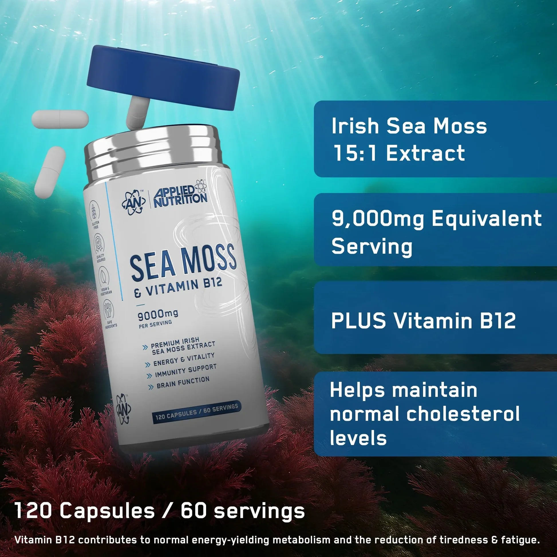 Applied Nutrition Sea Moss & Vitamin B12