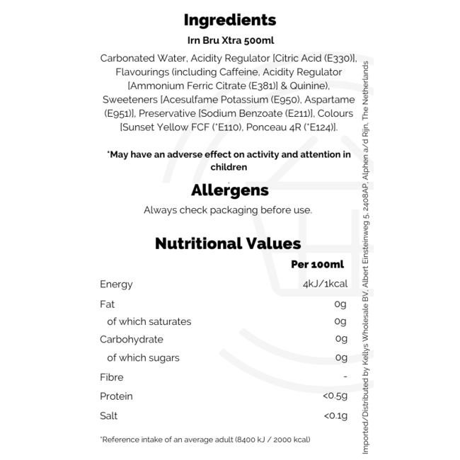 IRN-BRU Xtra - MyGymSupplements