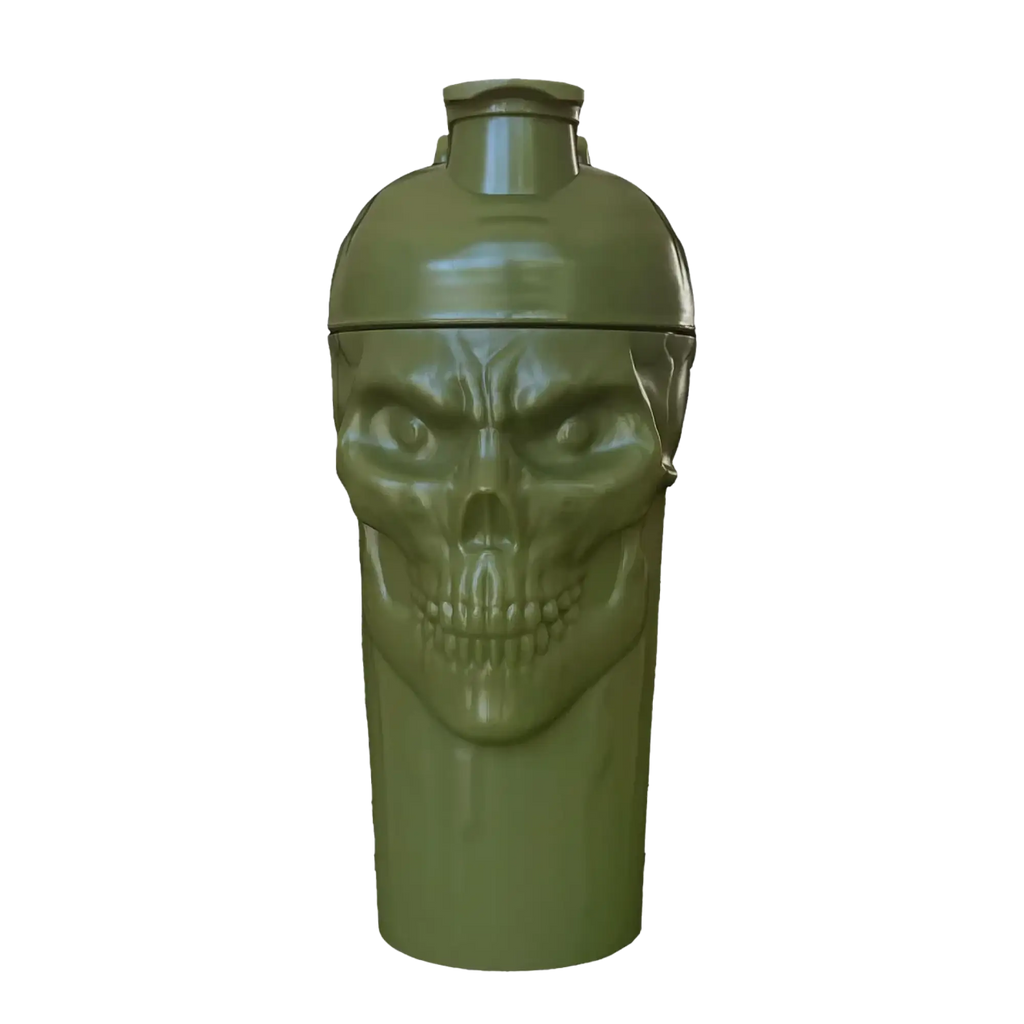 JNX Sports The Curse! Skull Shaker - 700ml / Military Green - Shaker Bottle (Less Than 2 Litres)