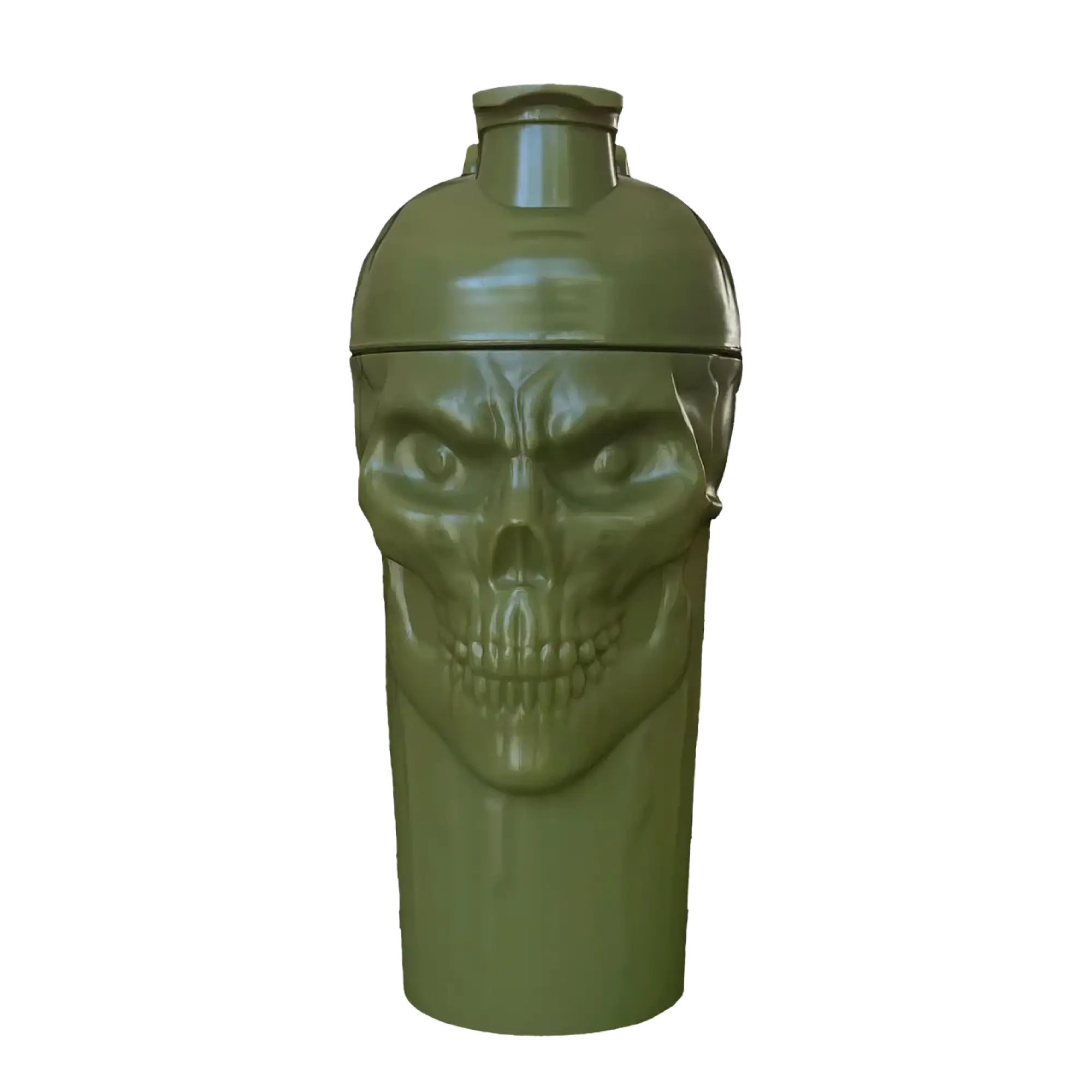 JNX Sports The Curse! Skull Shaker - 700ml / Military Green - Shaker Bottle (Less Than 2 Litres)