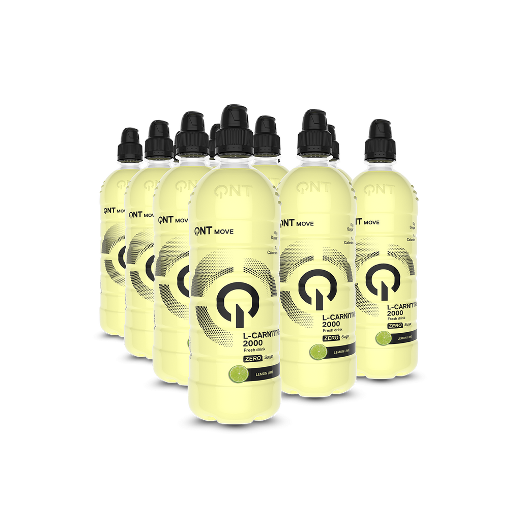QNT L-Carnitine 2000mg lemon-flavored supplement pack for energy and fat burning