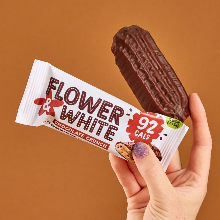 Flower & White Meringue Bar - 12x20g / Chocolate Crunch - Meringue Bar