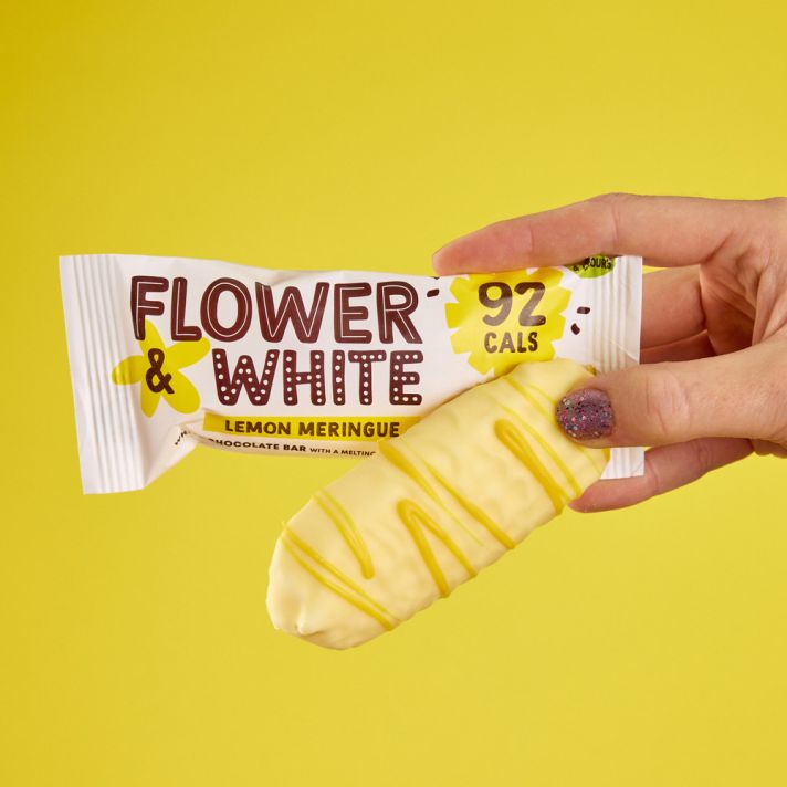 Flower & White Meringue Bar - 12x20g / Lemon - Meringue Bar