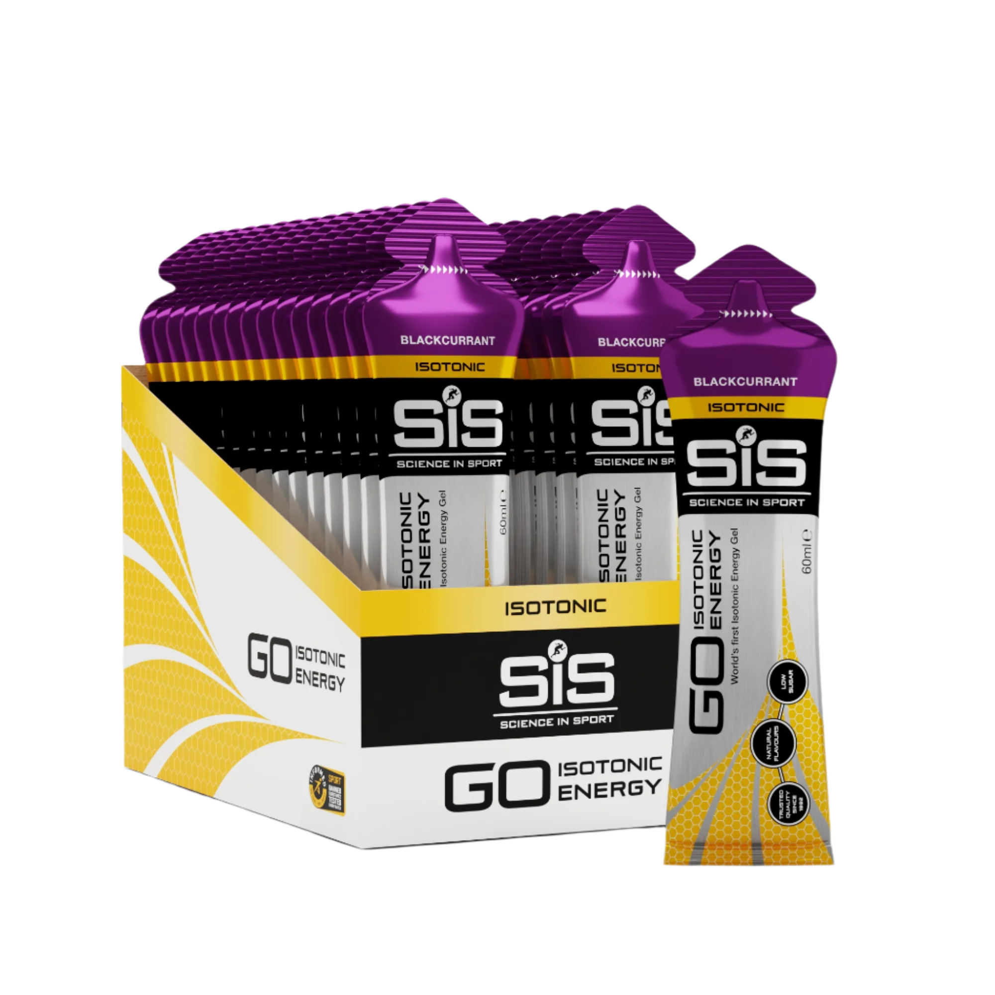 SIS Isotonic Gels - 30x60ml / Blackcurrant - Energy Gels