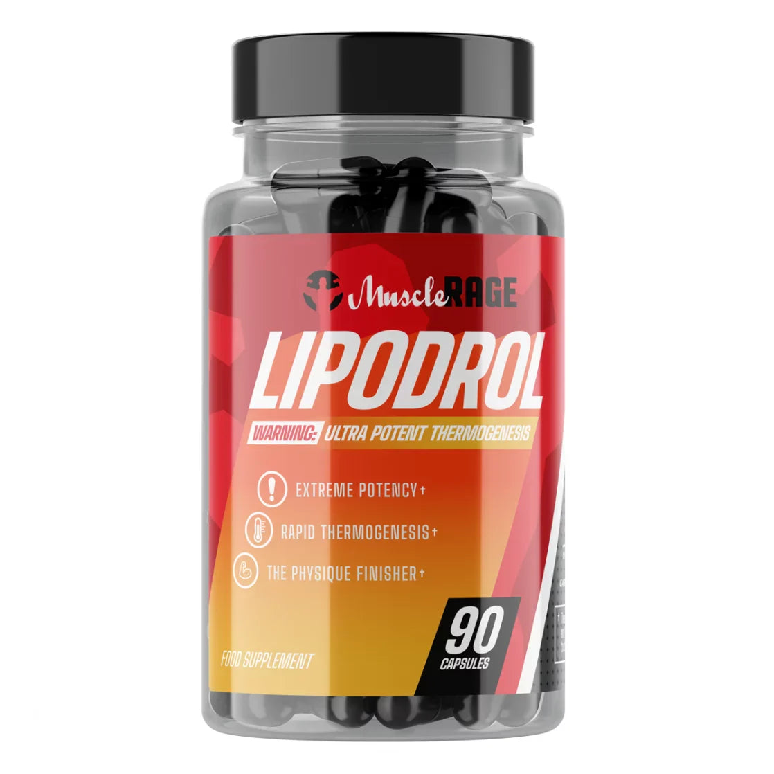Muscle Rage Lipodrol - 90 Caps - Weight Loss Support Capsules