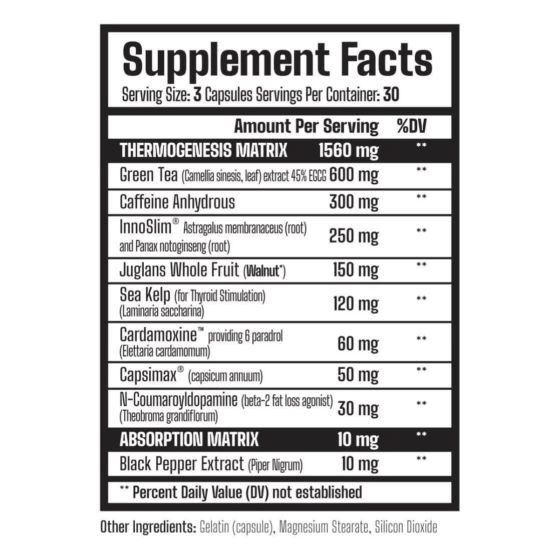 Muscle Rage Lipodrol - 90 Caps - Weight Loss Support Capsules