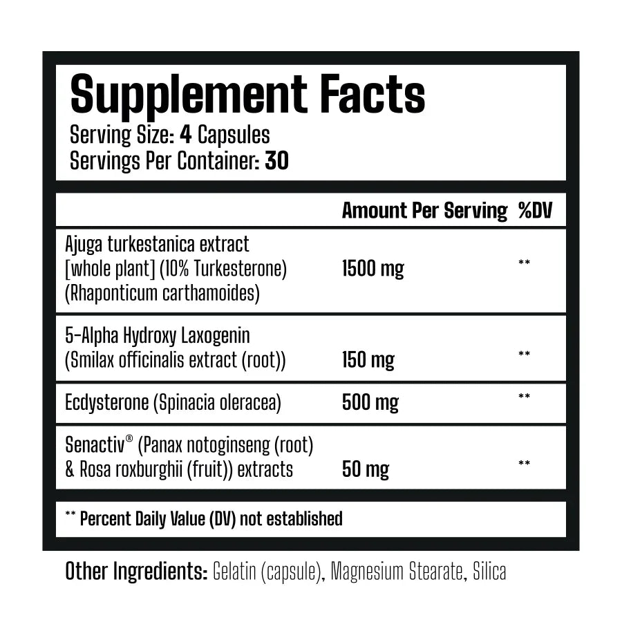 Muscle Rage Nattyquad - 120 Caps - Multi-Vitamin Capsules