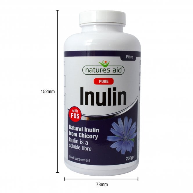 Natures Aid Inulin Powder - 250g - Digestion Support Capsules
