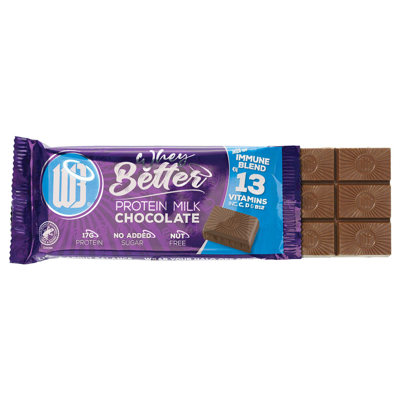 WheyBetter Protein White chocolate Immune Blend of Vitamins - 12x75g / Protein White Chocolate - Protein Bars