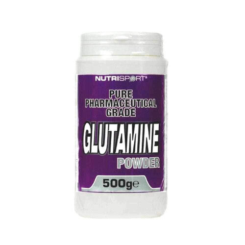 NutriSport Glutamine Powder 500g for muscle recovery and plasma glutamine support