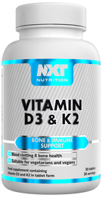 NXT Nutrition Vitamin D3 & K2 30 Tabs