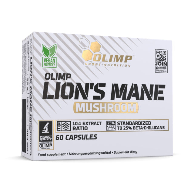 Olimp Sport Nutrition Lion’s Mane Mushroom - 60 Caps - Mushroom Capsules