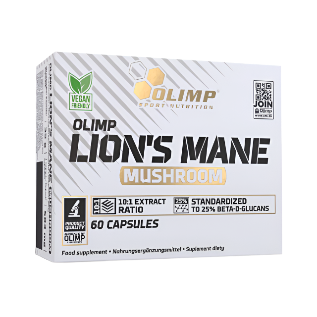 Olimp Sport Nutrition Lion’s Mane Mushroom - 60 Caps - Mushroom Capsules