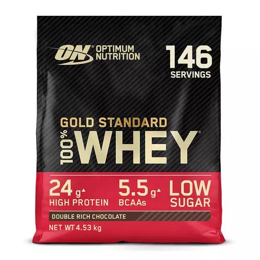 Optimum Nutrition Gold Standard 100% Whey 4.53kg - 4.54kg / Double Rich Chocolate - Whey Proteins