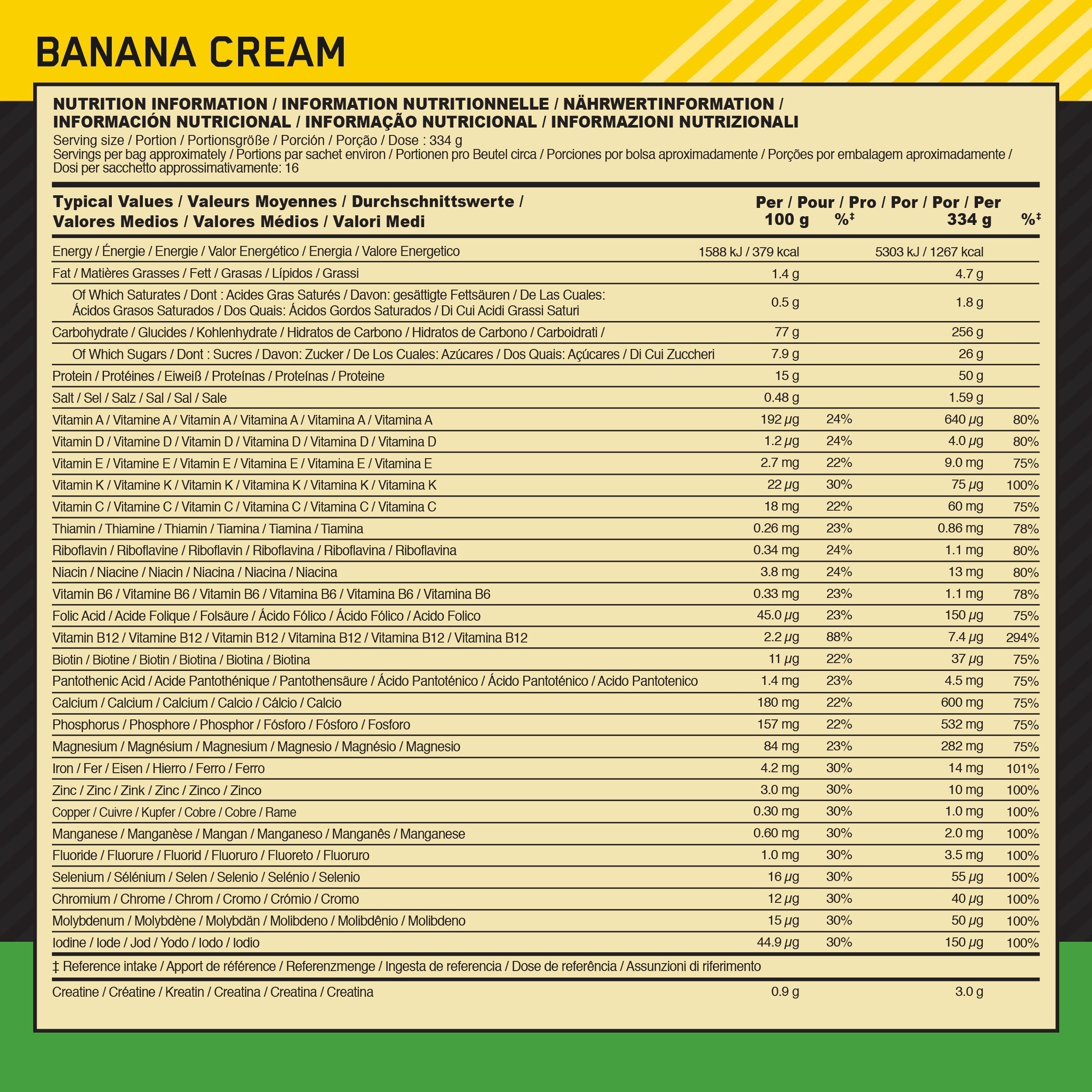 Optimum Nutrition Serious Mass - 2.73kg / Banana