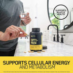 Optimum Nutrition Opti-Men bottle with multivitamin pills for mental performance