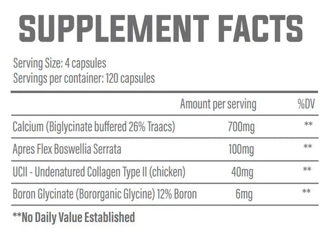 Trained By JP Osteopro - 120 Caps - Joint Support Capsules