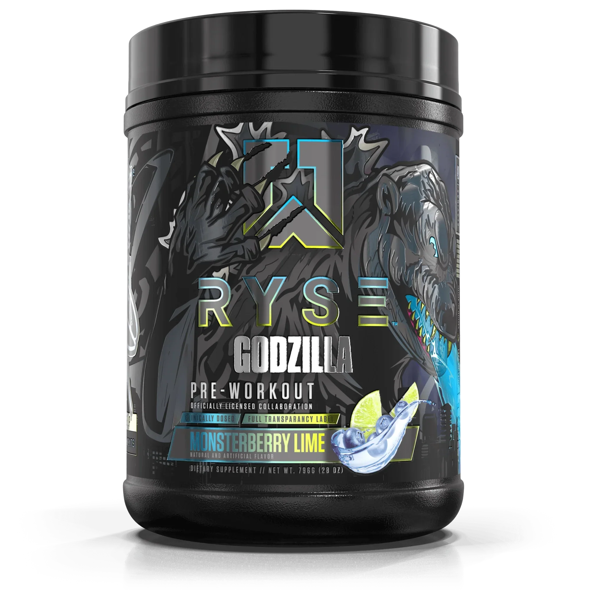 RYSE Godzilla Pre-Workout - 792g / Monsterberry Lime - Pre-Workout Powder