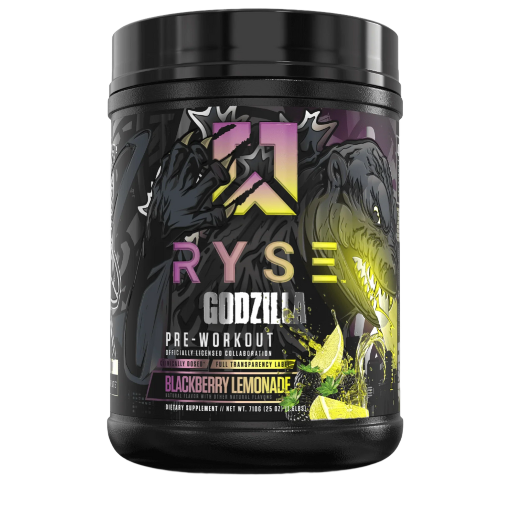 RYSE Godzilla Pre-Workout - 792g / Godzilla Blackberry Lemonade - Pre-Workout Powder