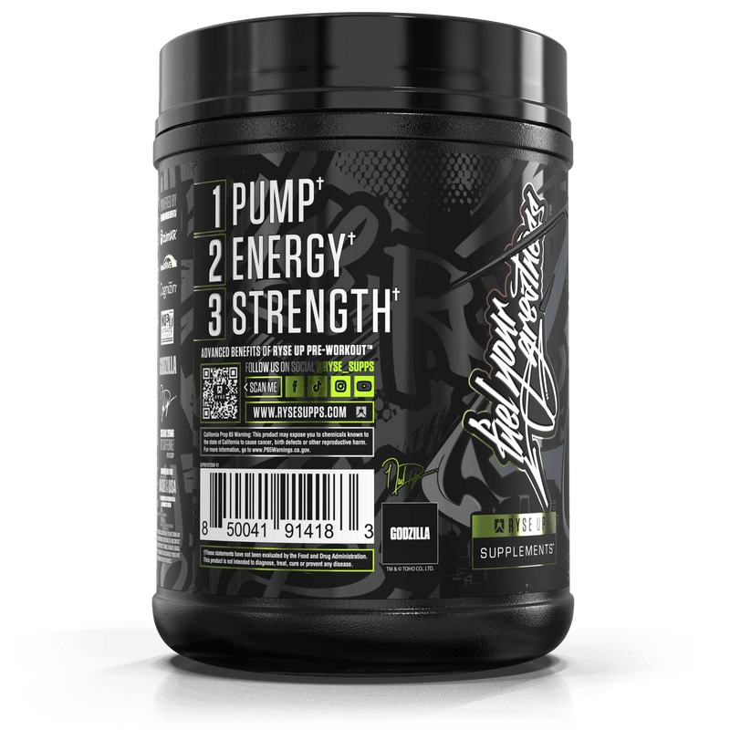 RYSE Godzilla Pre-Workout Godzilla Strawberry Kiwi - MyGymSupplements