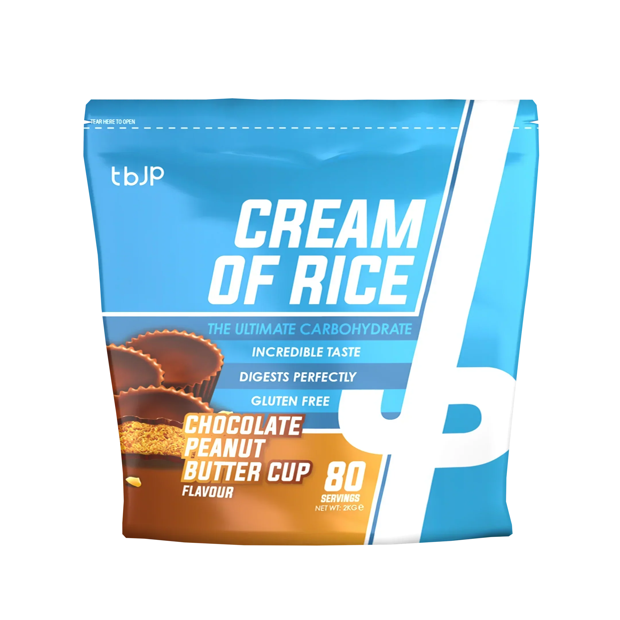 Trained By JP Cream Of Rice - 2kg / Chocolate Peanut Butter Cup - Cream of Rice Powder