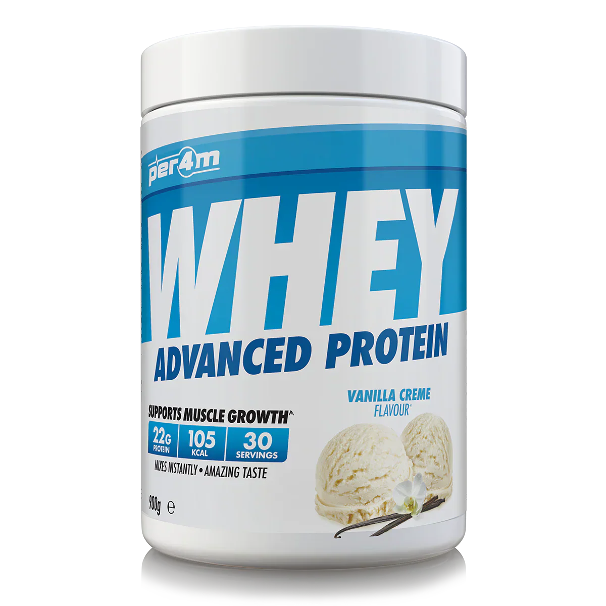 Per4m Advanced Whey Protein Vanilla Creme - 900g / Vanilla Cr me - Whey Protein Powder
