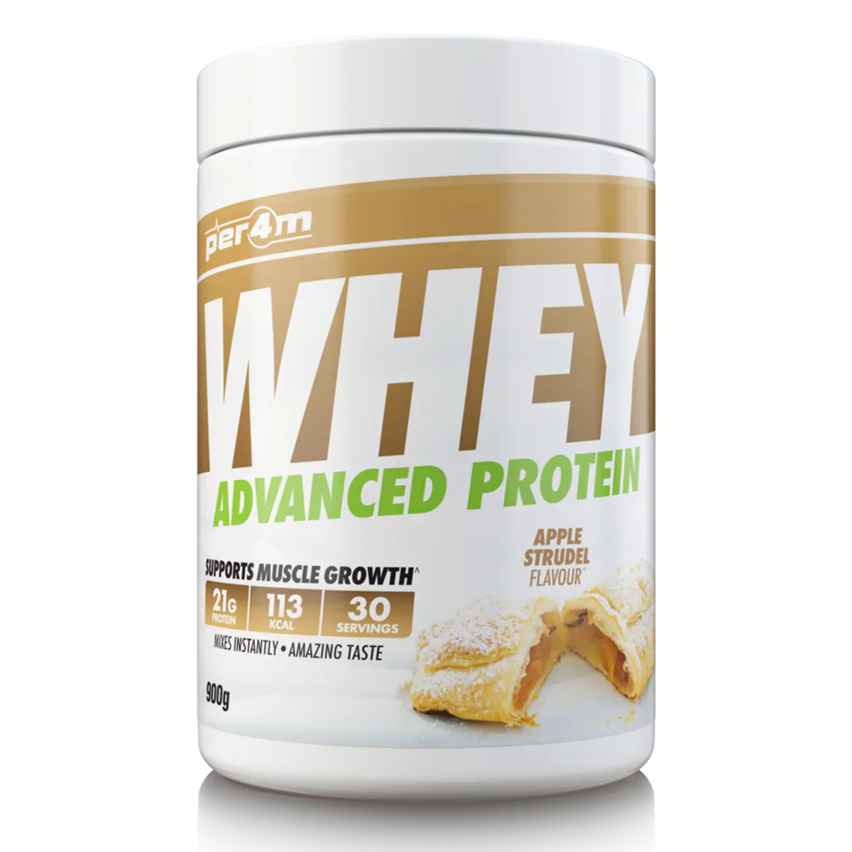 Per4m Advanced Whey Protein - 900g / Apple Strudel - Whey Protein Powder
