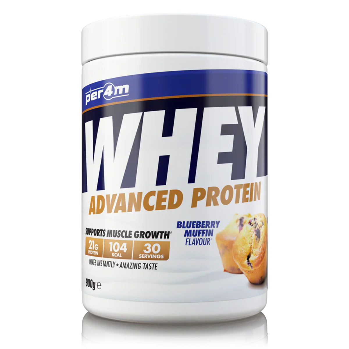 Per4m Advanced Whey Protein - 900g / Blueberry Muffin - Whey Protein Powder
