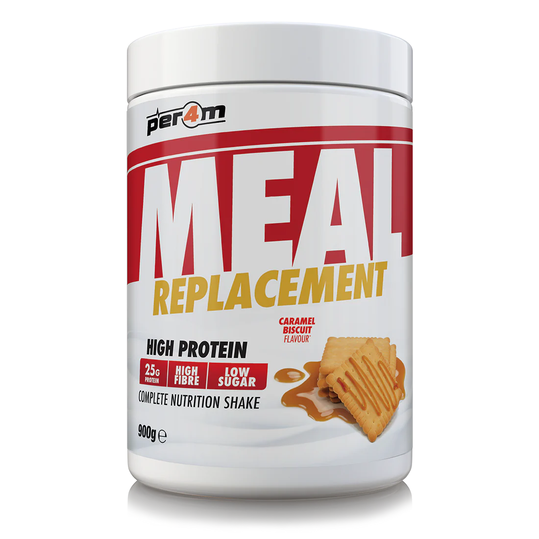 Per4m Meal Replacement - 900g / Caramel Biscuit - Meal Replacement Protein Powder
