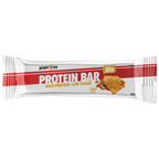 Per4m Protein Bar in caramel biscuit flavor, packed white and red packaging