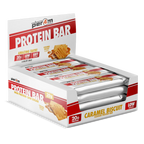 Display of Per4m Protein Bar caramel biscuit flavor with 20g protein and low sugar
