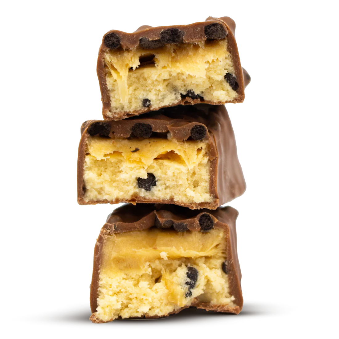Per4m Protein Bar with chocolate-covered cookie dough and visible chocolate chips