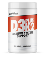 Per4m D3 Plus K2 - 120 Tabs - Vitamin D3 & K2 Capsules