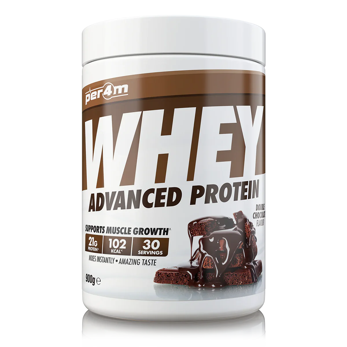 Per4m Advanced Whey Protein - 900g / Double Chocolate - Whey Protein Powder
