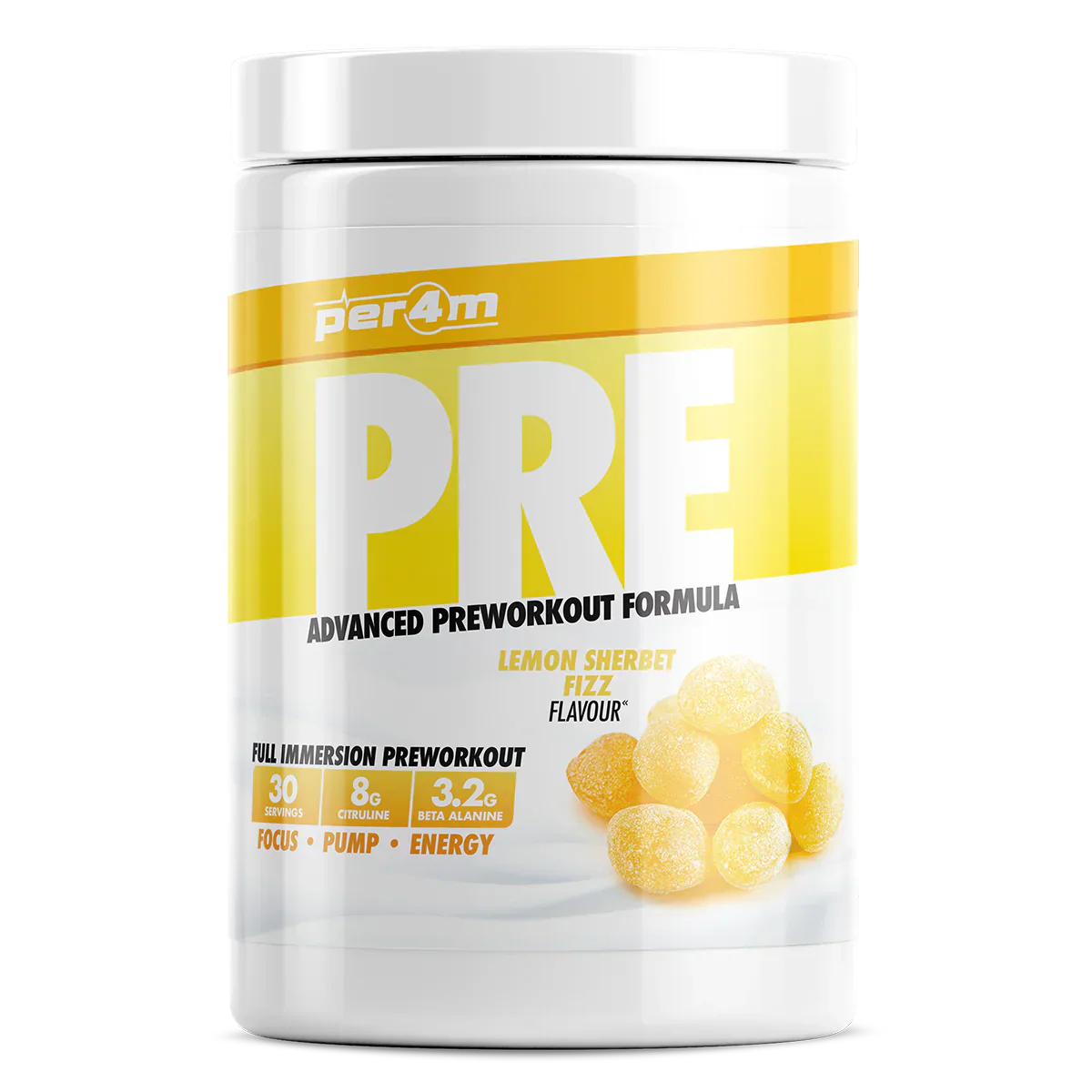 Per4m Pre - 570g / Lemon Sherbet Fizz - Beta-Alanine