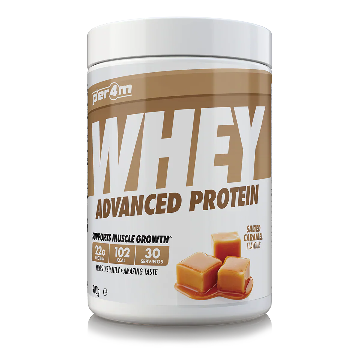Per4m Advanced Whey Protein - 900g / Salted Caramel - Whey Protein Powder