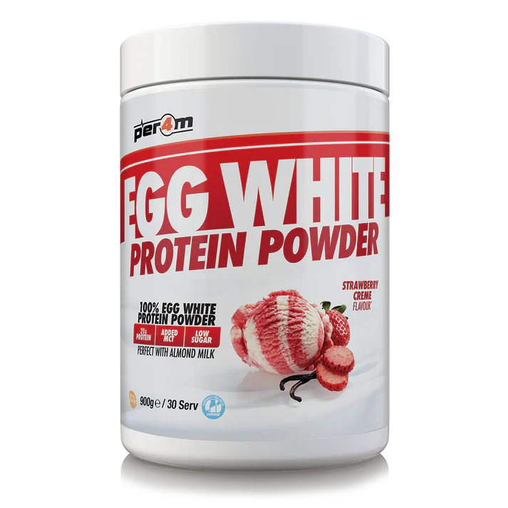 Per4m Egg Protein - 900g / Strawberry Creme - Egg Protein Powder