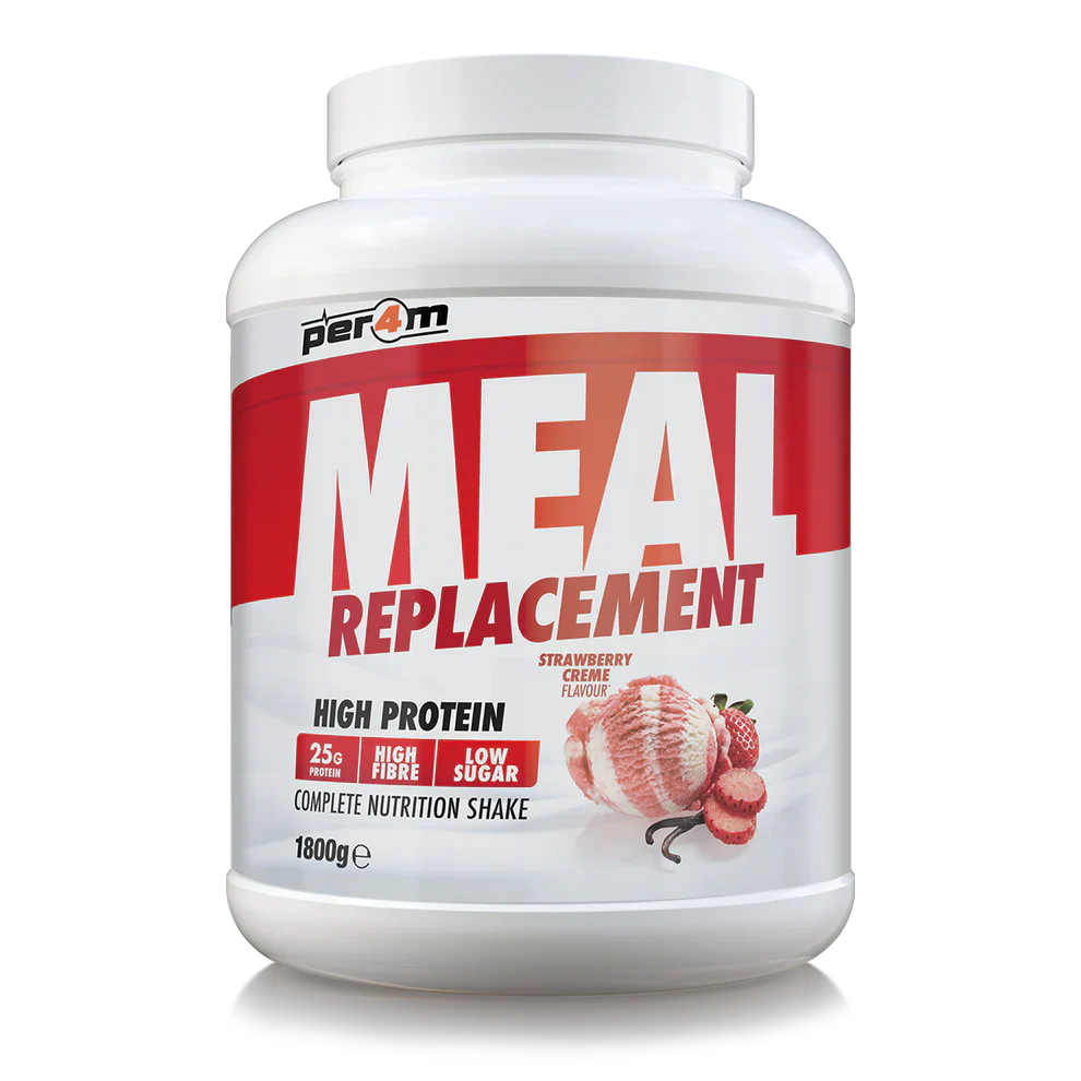 PER4M Meal Replacement Shakes Nutritionally Complete 1.8kg / Strawberry Creme Meal Replacement Protein Powder