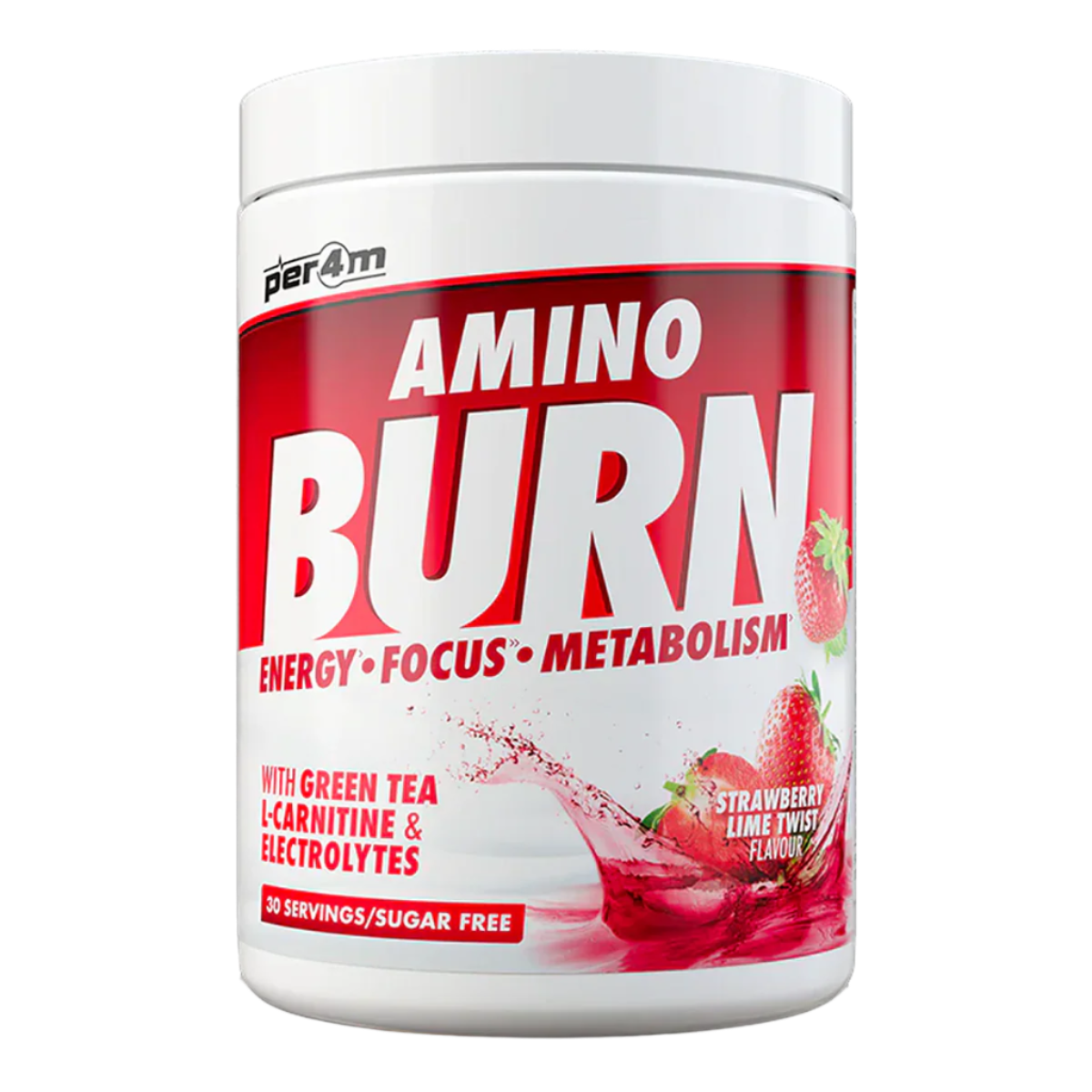 Per4m Amino Burn - 240g / Strawberry Lime Twist - Weight Loss Support Powder