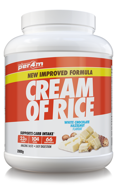 Per4m Cream of Rice - 2kg / White Chocolate Hazelnut - Cream of Rice Powder