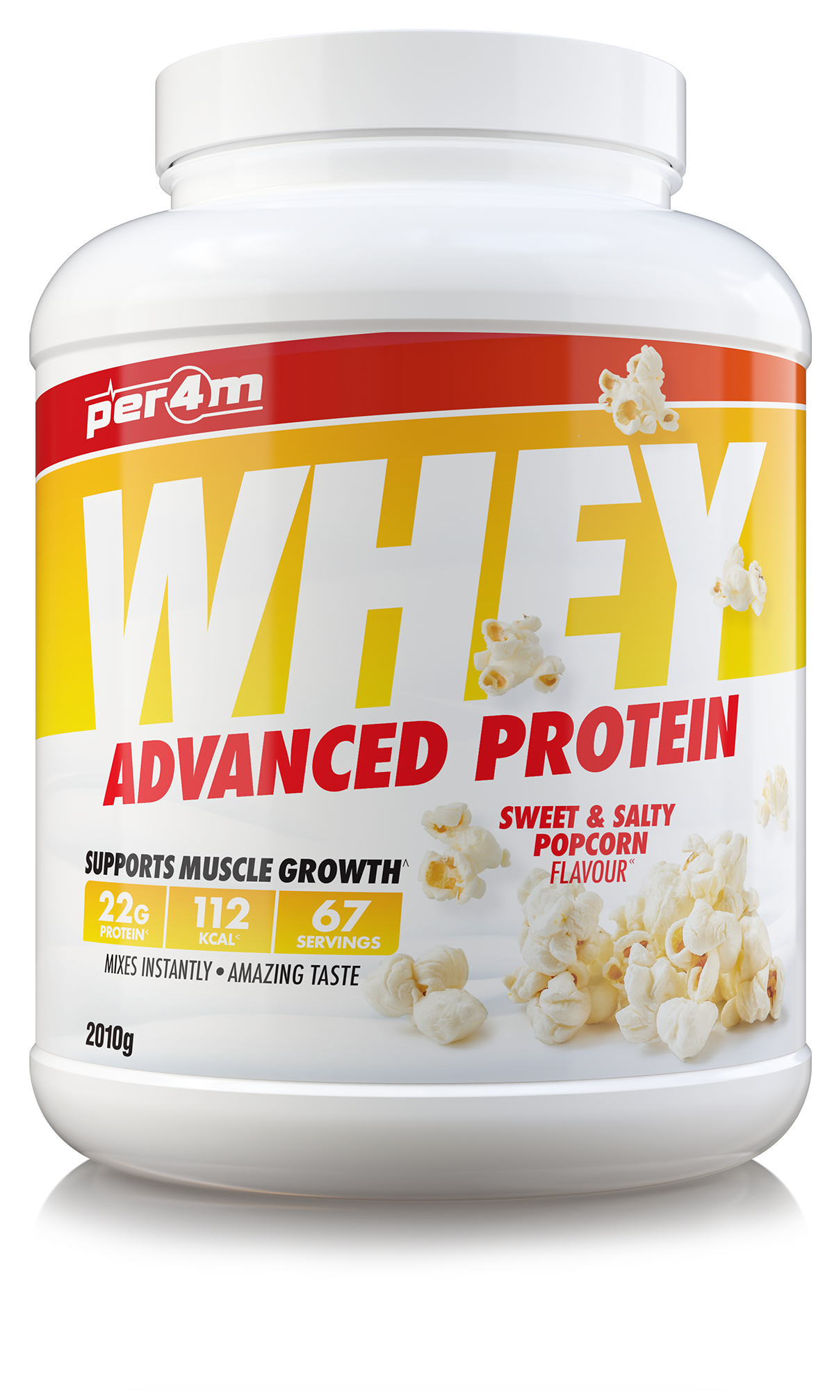 Per4m Advanced Whey Protein - 2.01kg / Sweet Salty Popcorn - Whey Protein Powder