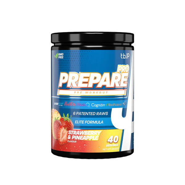 Trained By JP PrePare Pro 380g - 340g / Strawberry Pineapple - Pre-Workout Powder
