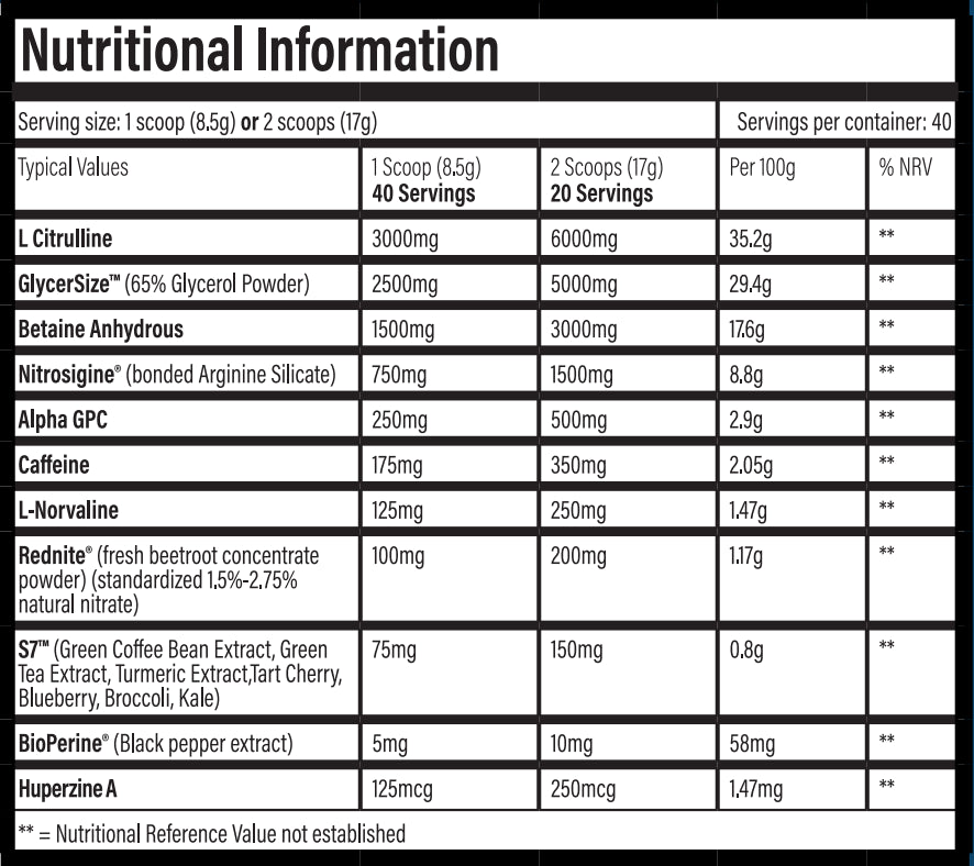 Trained By JP PrePare Pro 400g - 340g / Pic N Mix - Pre-Workout Powder