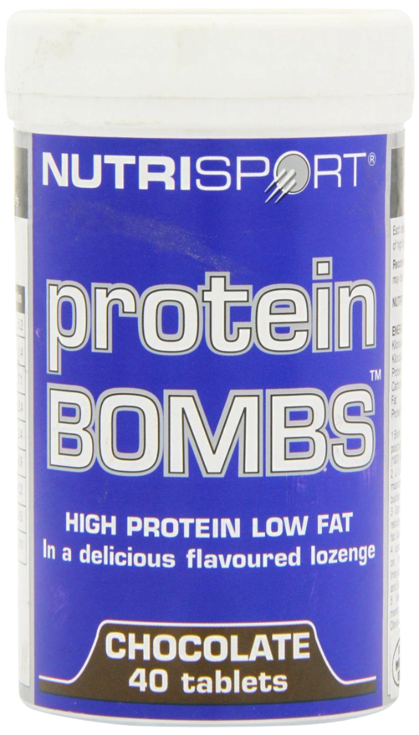 NutriSport Protein Bombs - 40 Tabs / Chocolate - Amino Acids Tablets