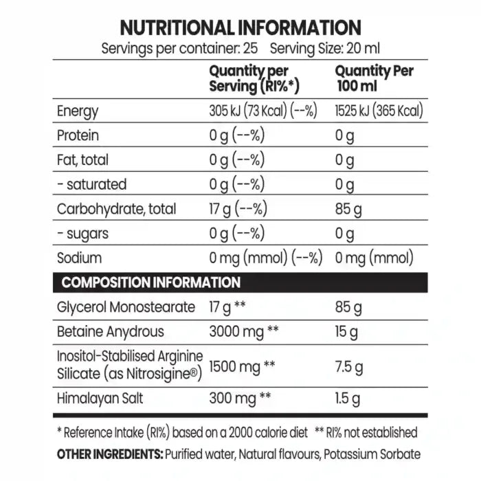 Chaos Crew Pump Juice - 500ml / Unflavoured - Pre-Workout Powder